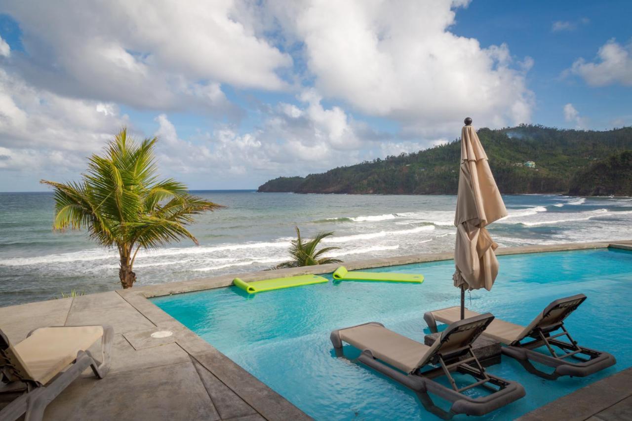Pagua Bay House - Oceanfront Cabana'S Marigot ภายนอก รูปภาพ
