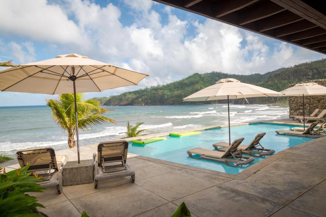 Pagua Bay House - Oceanfront Cabana'S Marigot ภายนอก รูปภาพ