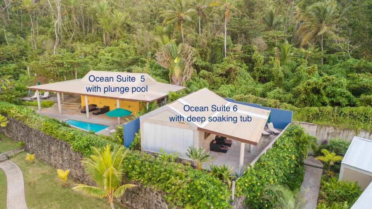 Pagua Bay House - Oceanfront Cabana'S Marigot ภายนอก รูปภาพ